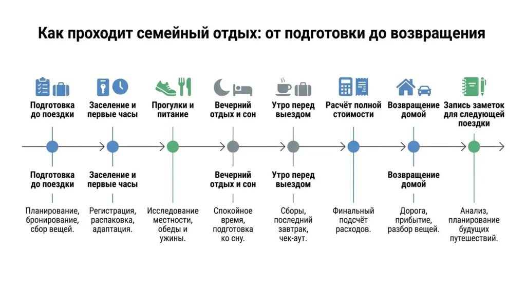 Как происходит семейный отдых